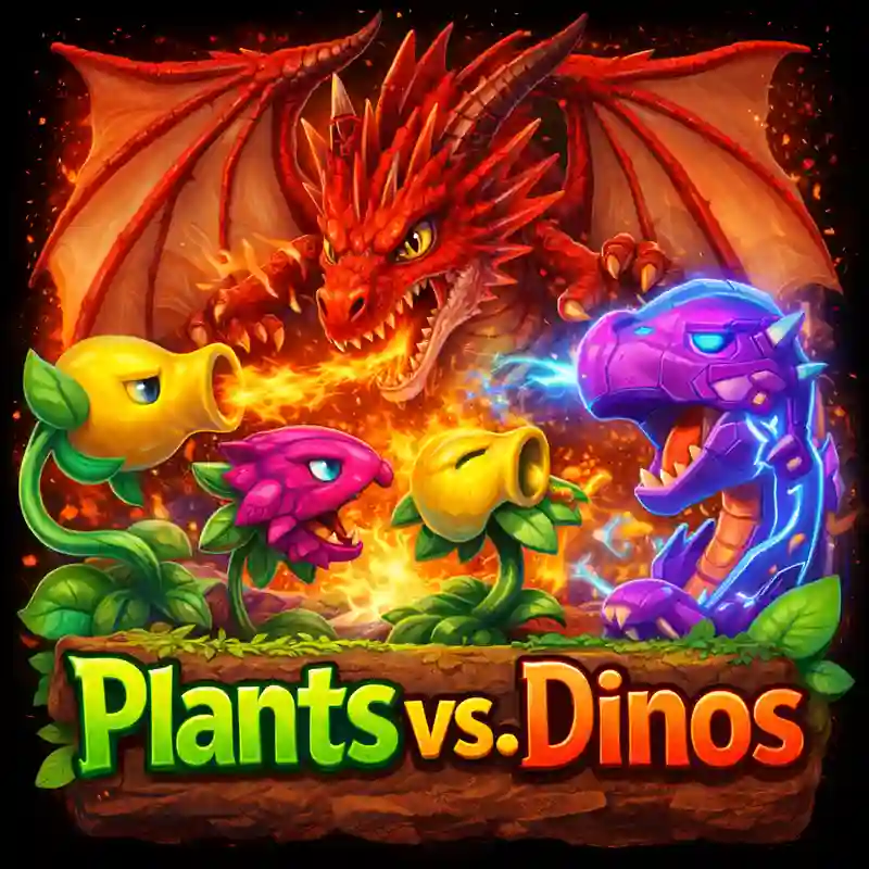 Plants vs Dinos Game Poster - good88 Casino